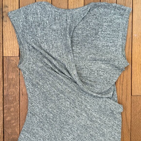 T by Alexander Wang Light Gray Jersey Knit Draped Back Maxi Dress - XS - Picture 5 of 10